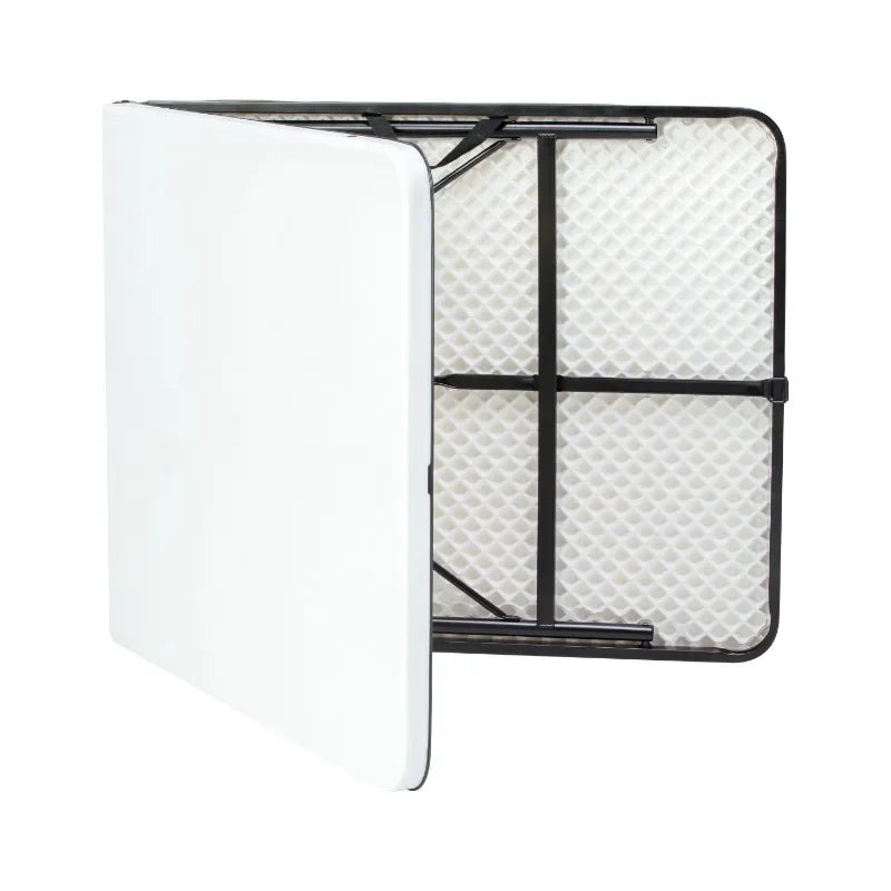 Ljustra 6 Foot Bi-Fold Plastic Folding Table Portable for Parties Camping