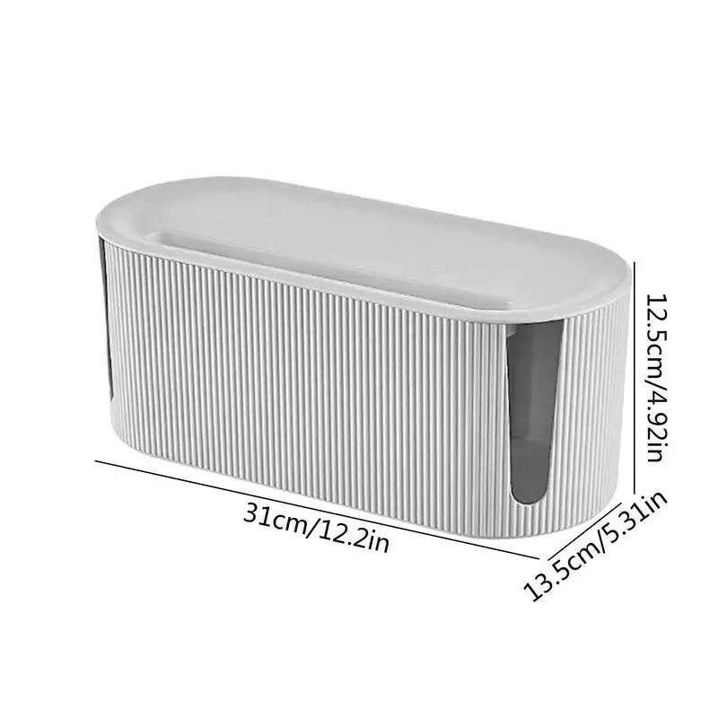 Ljustra Cable Management Box Plug Board Storage Organizer for Home Office