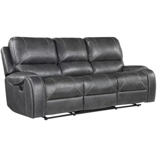 Ljustra Keily Manual Motion Double Reclining Sofa with USB Charging