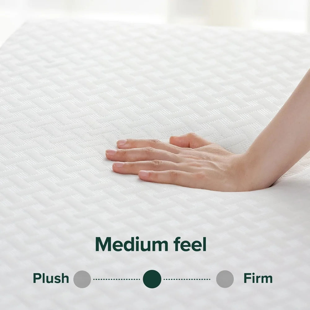 Ljustra Green Tea Cool Mate 8 Inch Gel Memory Foam Mattress Queen