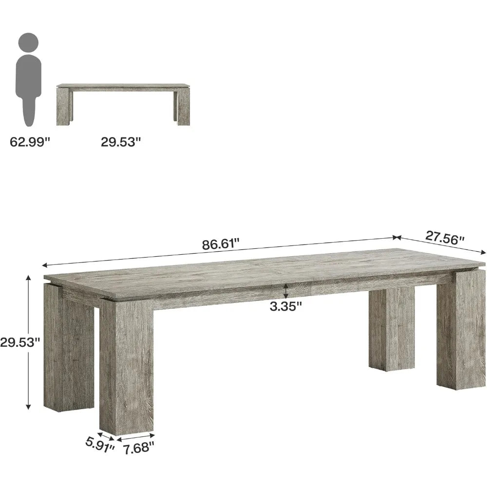 7ft Extra Long Conference Table Modern Office Meeting Room Desk