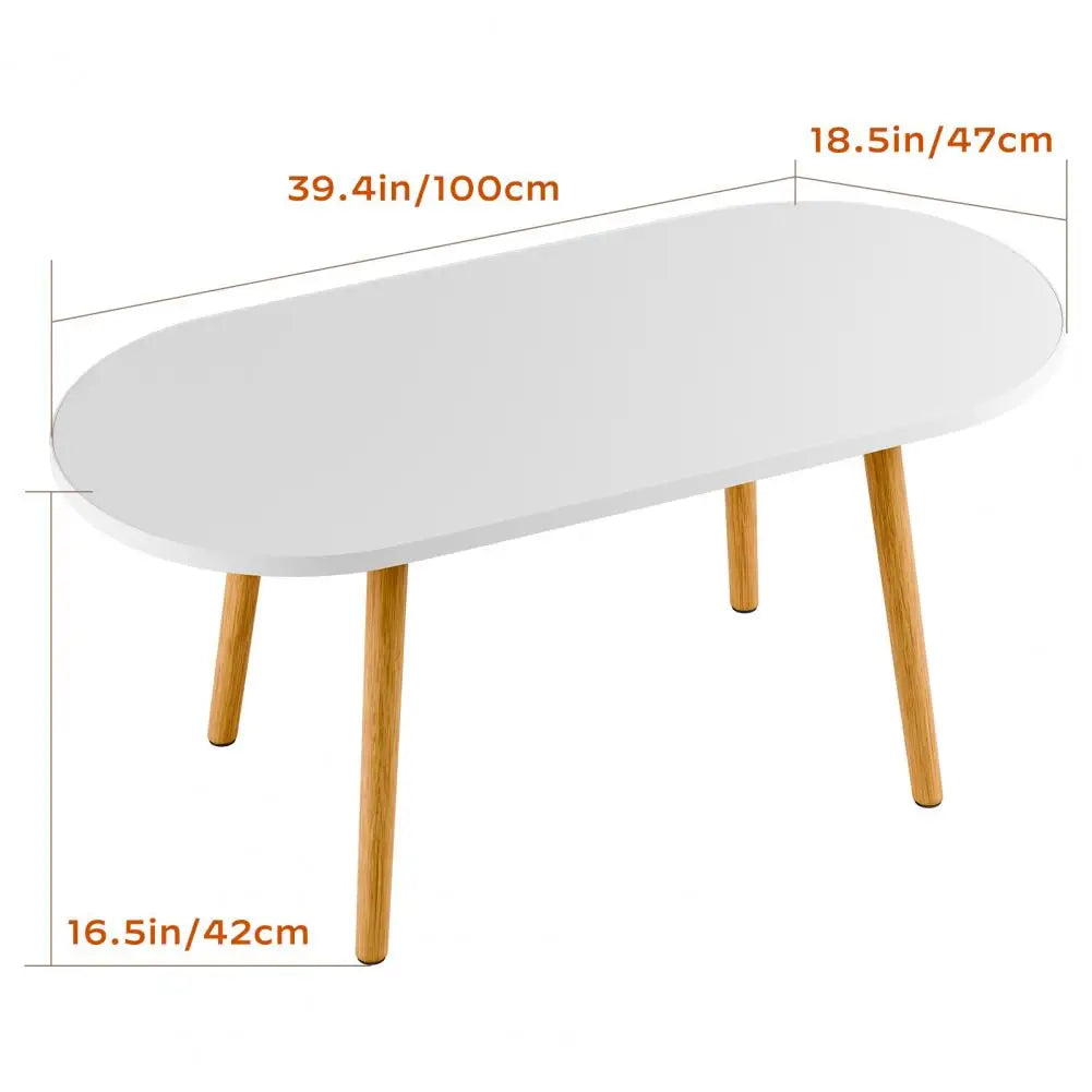 Ljustra Patio Small Coffee Table Rounded Edge Strong Load-Bearing Table