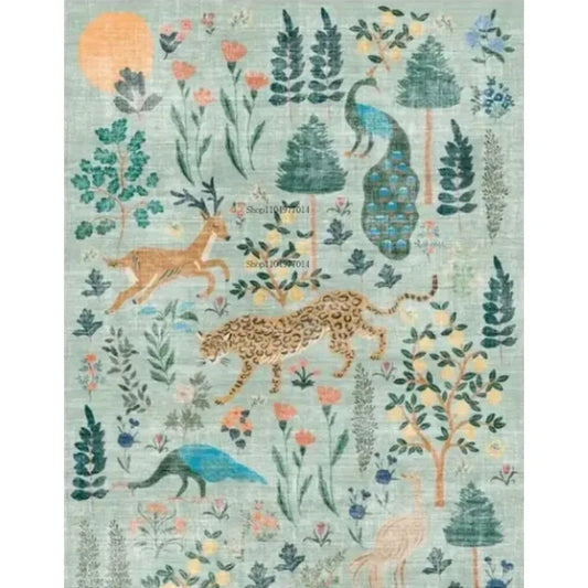 Animal Area Rugs for Living Room Bedroom Jungle Theme Decor