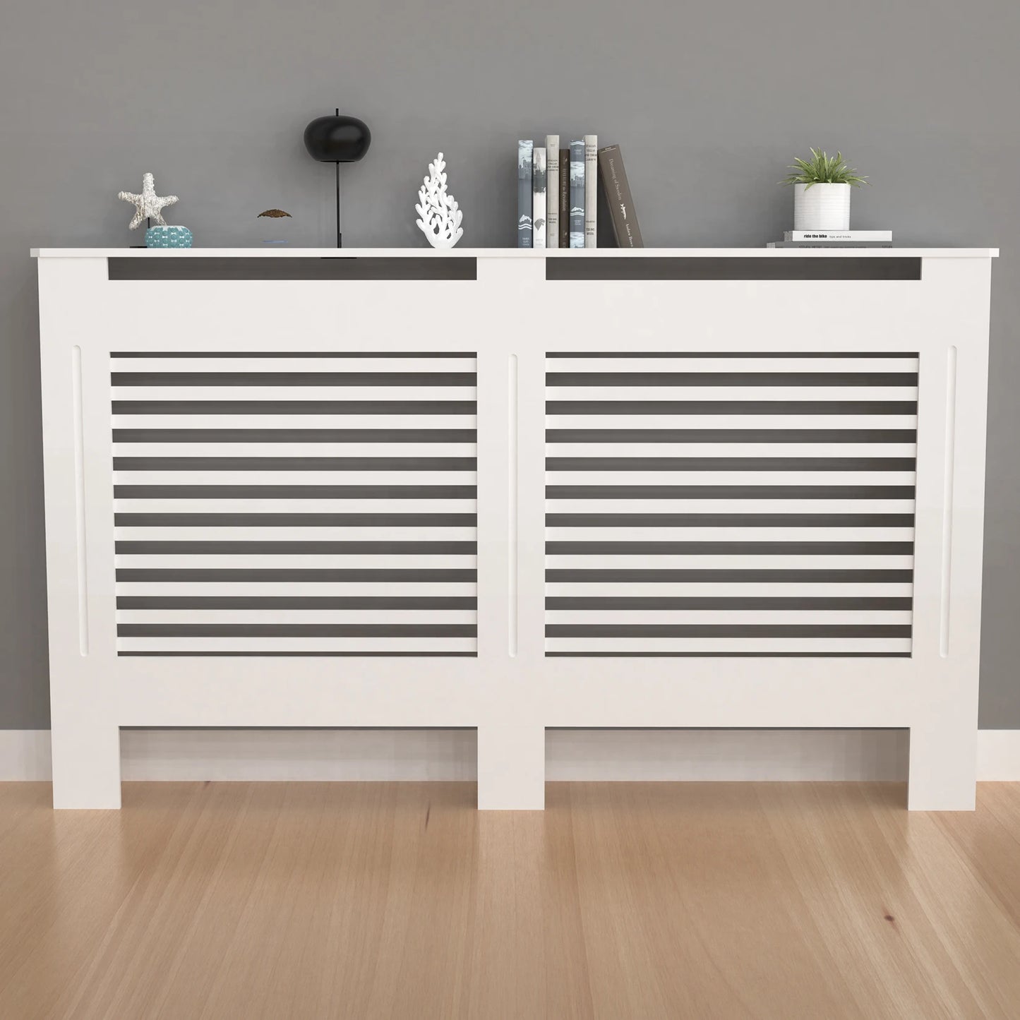 Large 36 Inch Radiator Cover Cabinet MDF Horizontal Vertical Modern Furniture