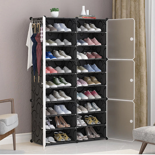 Ljustra Tall Shoe Rack Vertical Organizer Space Saving Easy Assemble