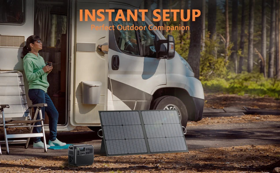 Ljustra 400W Portable Solar Panel Foldable Outdoor Activities IP67 Waterproof