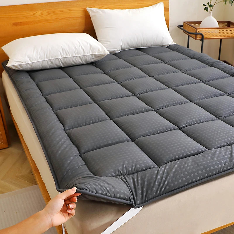 Ljustra Thin Quilted Mattress Pad Twin Full Queen King Dark Grey