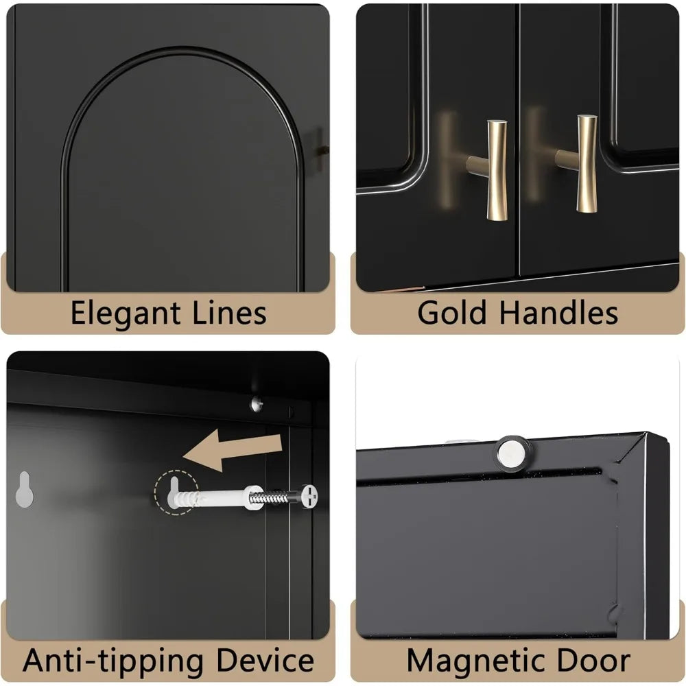 86 Inch Metal Wardrobe Cabinet Heavy Duty Clothing Storage Closet