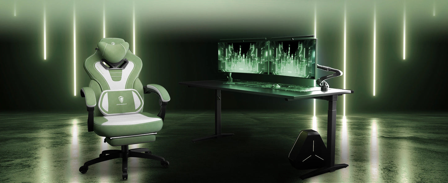 Ljustra Gaming Chair with Footrest Big Tall Adult PC Gamer Chair