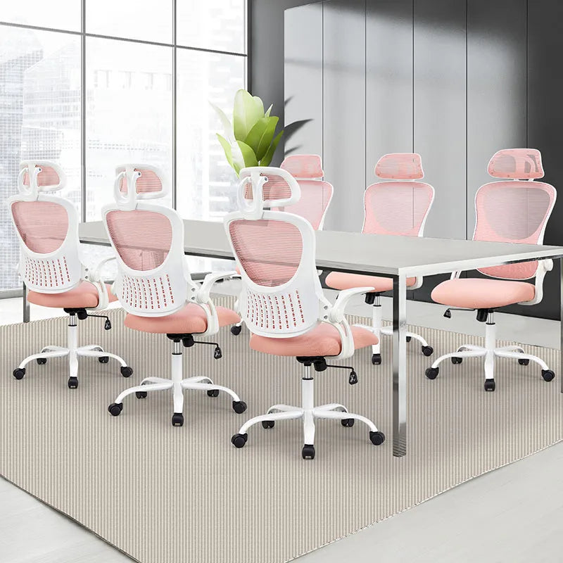 Ergonomic Office Chair Swivel High Back Adjustable Lumbar Support Wheels