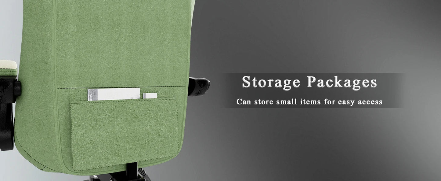 Ergonomic Gaming Chair Adjustable Lumbar Support Footrest PC Chair