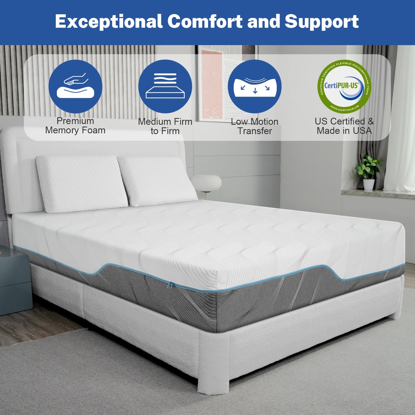 Ljustra Extra Firm Flippable Full Mattress for Back Pain Relief