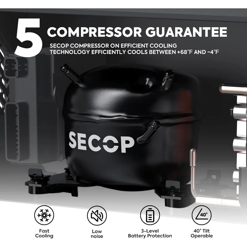 ICECO APL55 Dual Zone Portable Refrigerator Freezer Bluetooth Controlled