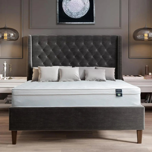 Ljustra 8 Inch Hybrid Full Size Mattress High Density Comfort Cold Foam