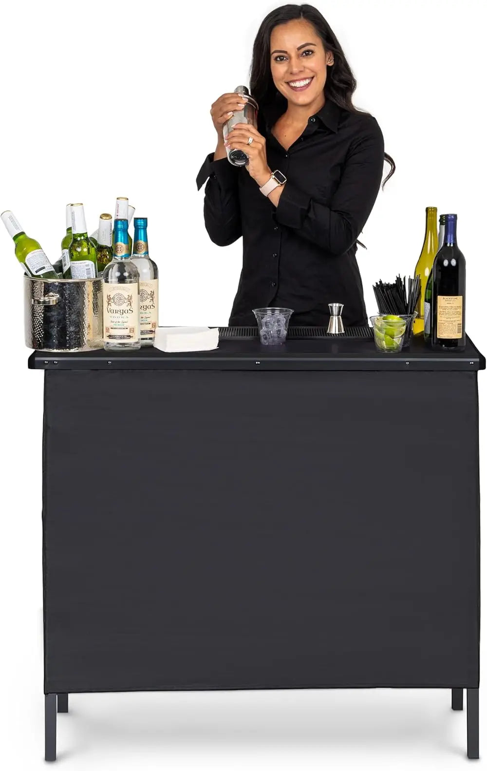 Activity Portable Bar Table LED Pop-Up Mobile Cocktail Table