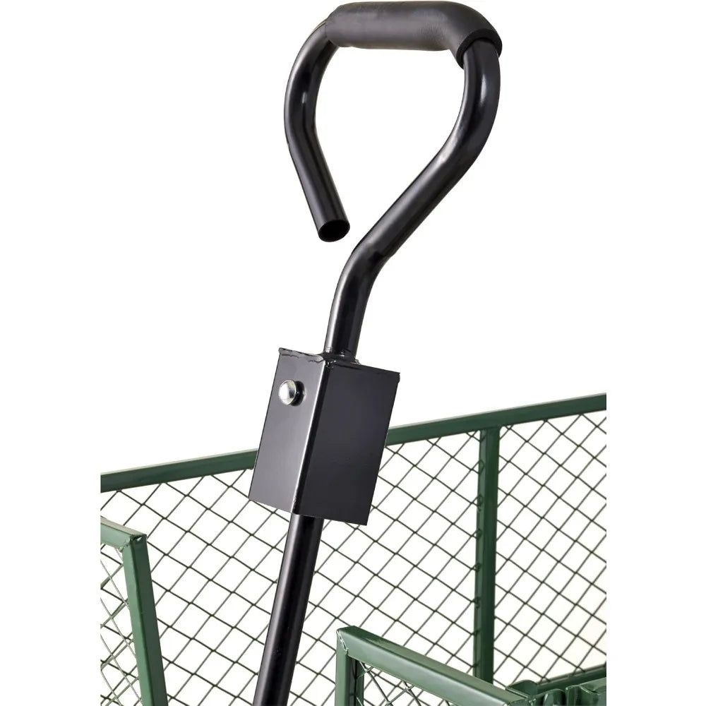 Ljustra Steel Utility Garden Wagon 1000 lb Load Capacity Heavy Duty