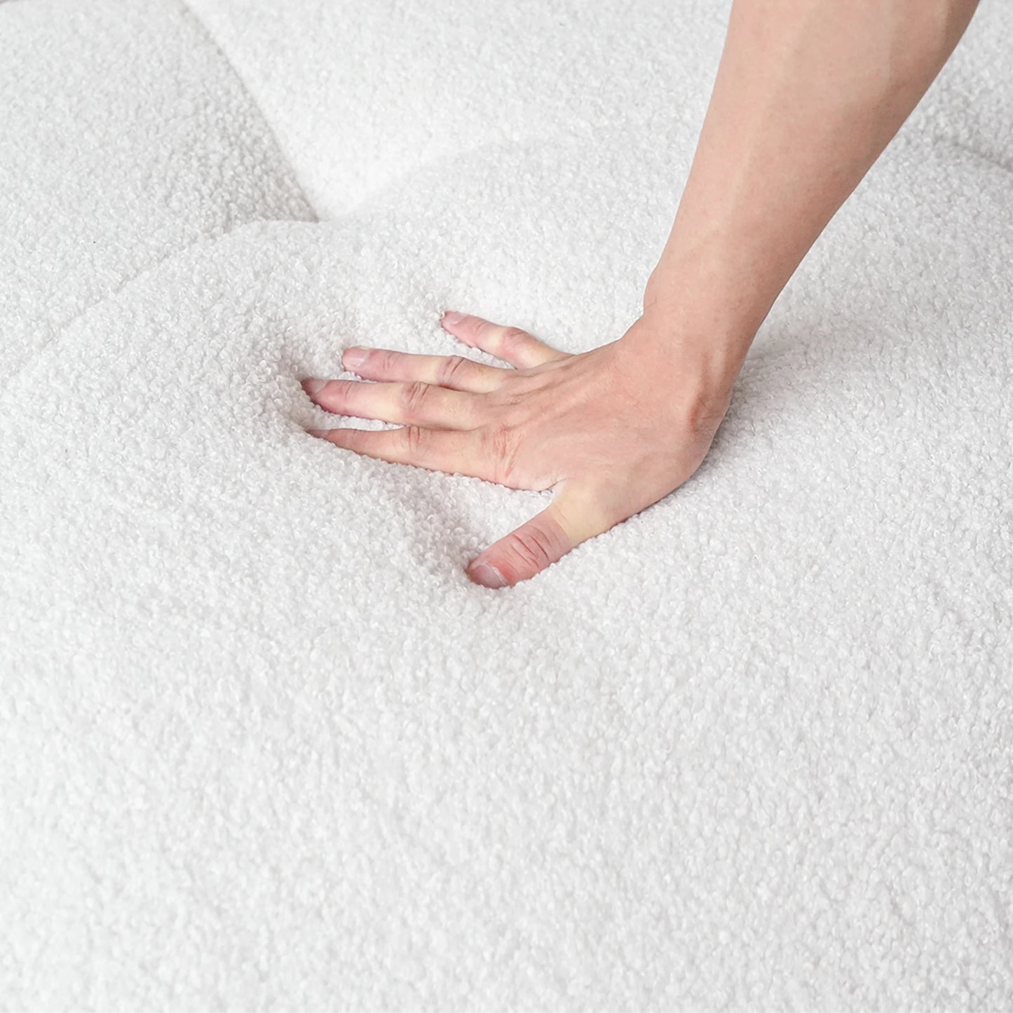 Ljustra Modern Cloud Shaped Sofa Comfy Upholstered Couch for Living Room