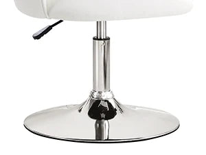 Vanity Chair PU Leather Swivel Accent Chair Adjustable Height Makeup Chair