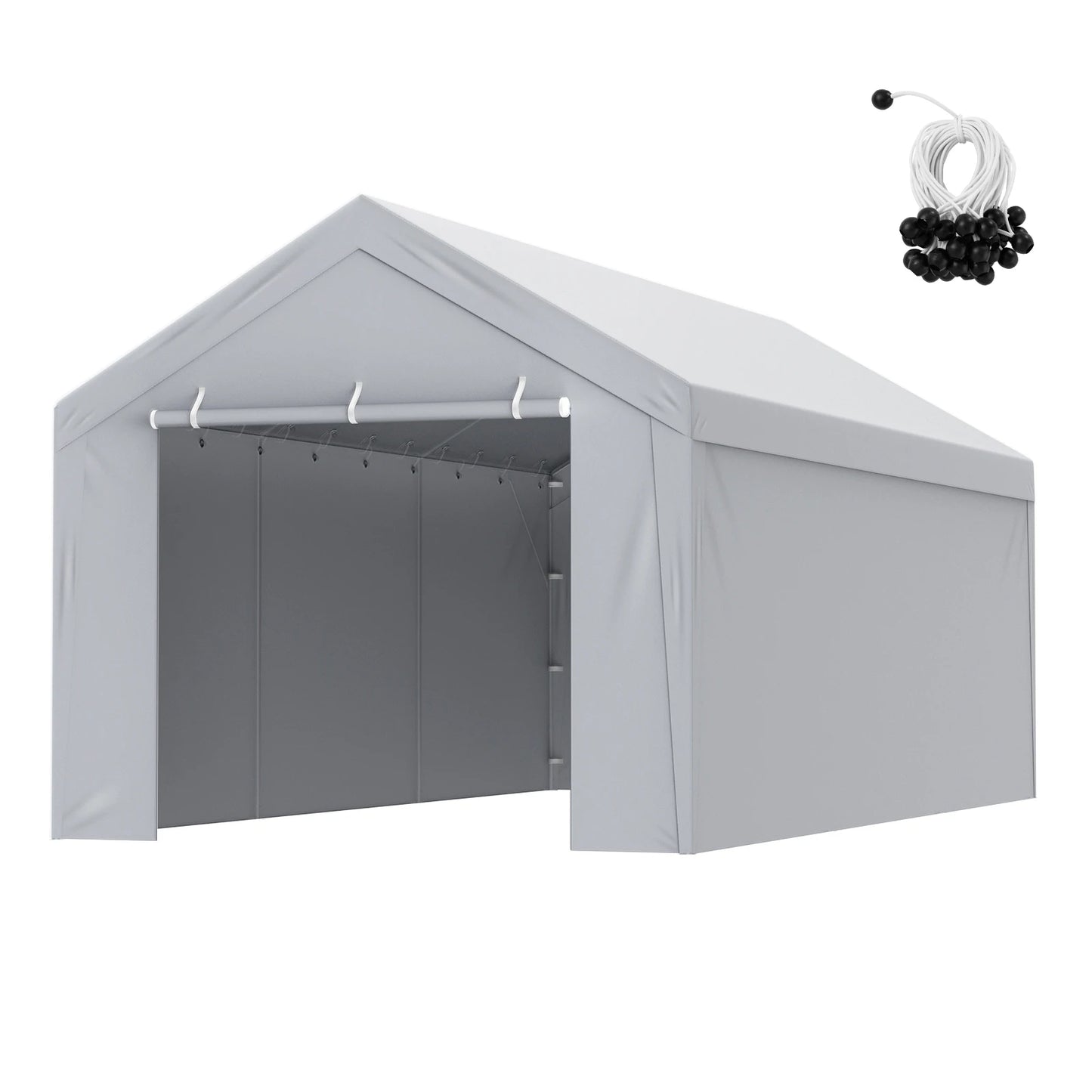 Ljustra Heavy-Duty Waterproof Carport Replacement Canopy Cover Shelter