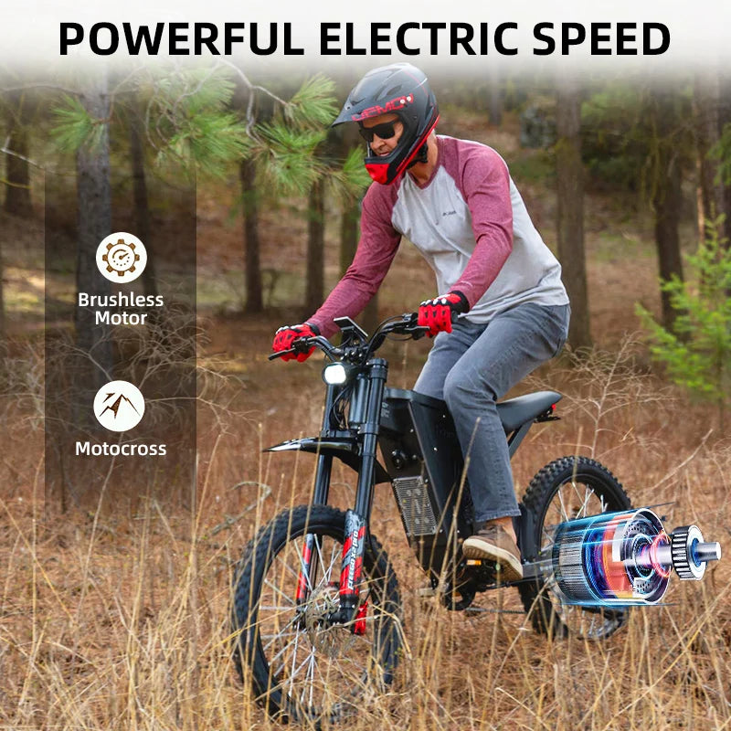 Freego X2 Pro Electric Motorcycle 6000W Off Road 60V Adult Ebike