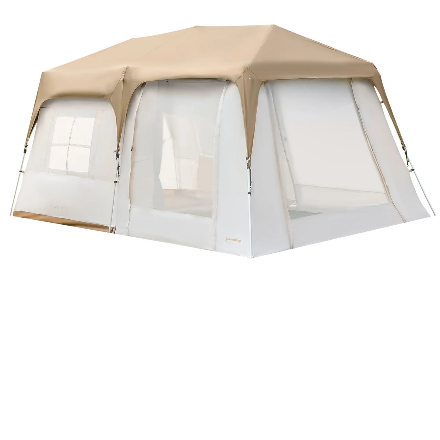 KingCamp Quick-open Tunnel Tent with Awning for Camping Hiking Outdoors
