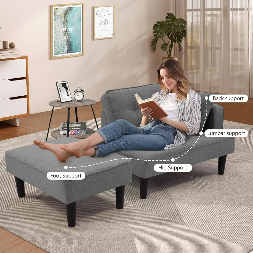 Ljustra Recliner Sofa Bed Convertible Sectional Couch Modern