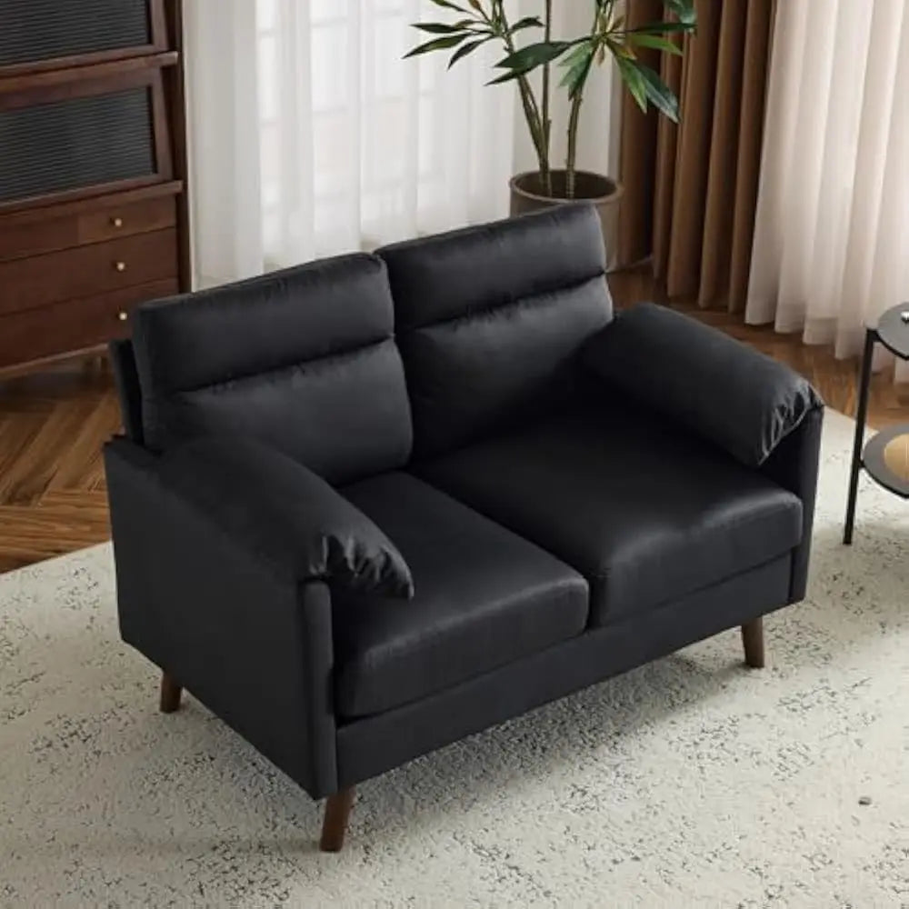 Mini Loveseat Couch 48.8" Small Couch Comfy Seating for Small Spaces