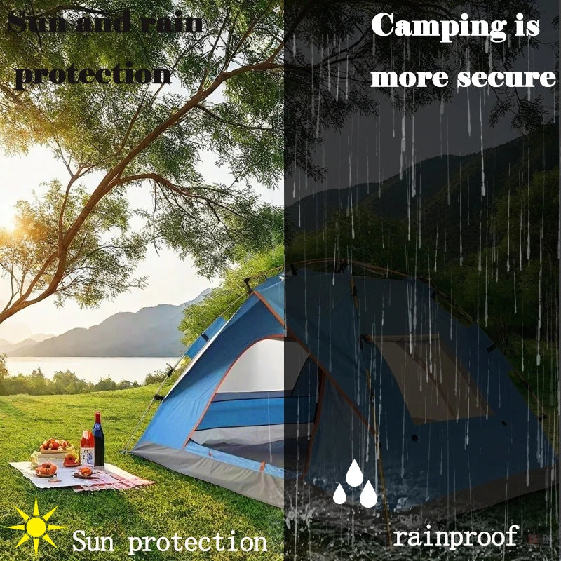 Extra Large 2-4 Person Lightweight Family Tent Quick Setup Picnic