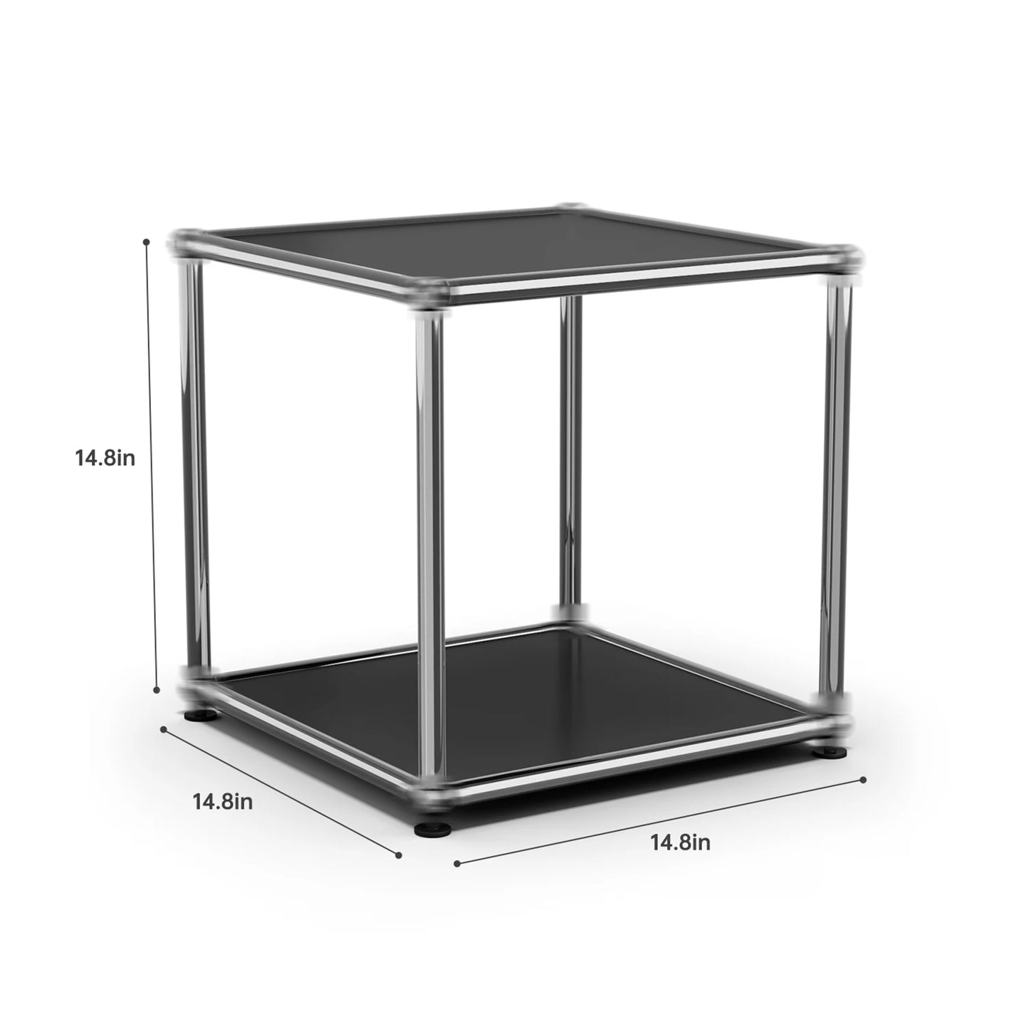 Modular Stainless Steel TV Cabinet Storage Shelf Living Room Furniture