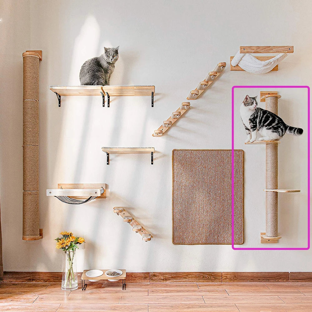 41In Cat Tree Scratching Posts Wall Mounted Hammock Perches for Cats