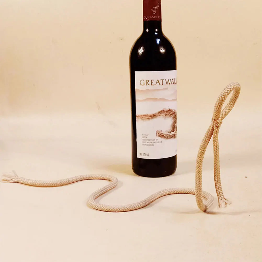 Creative Wine Bottle Holder Modern Rope Shaped Rack for Home Bar
