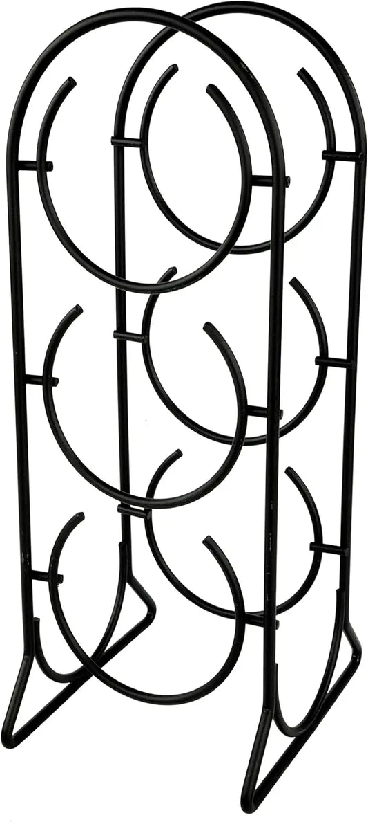 Horseshoe Wine Rack 3 Bottle Holder Vertical Wine Storage Organizer
