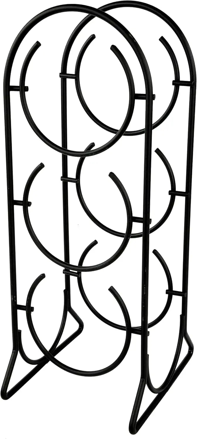 Horseshoe Wine Rack 3-Bottle Holder Vertical Wine Storage Organizer