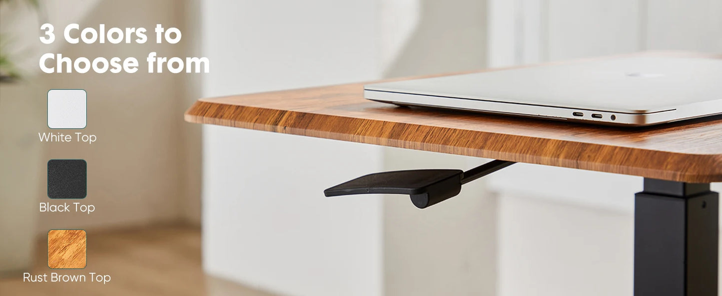 Height Adjustable Portable Computer Desk Mobile Workstation with Wheels