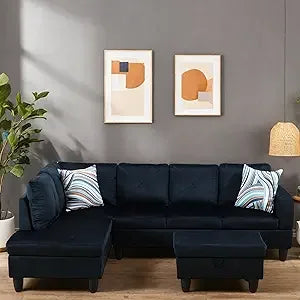 Ljustra Modular Sectional Sofa 4 Seat Convertible Couch Living Room