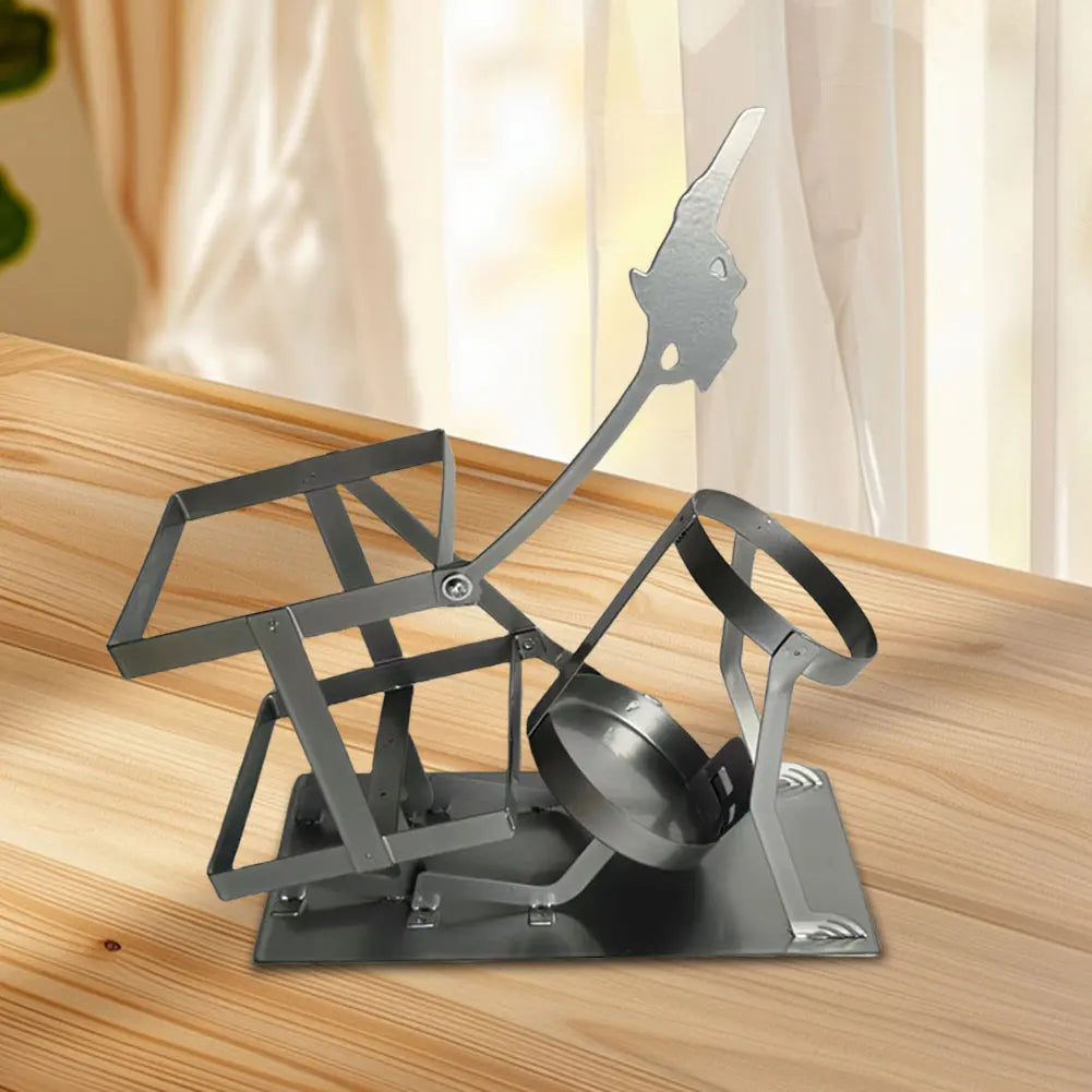 Retro Skull Skeleton Wine Holder Steampunk Bar Decor Bottle Stand