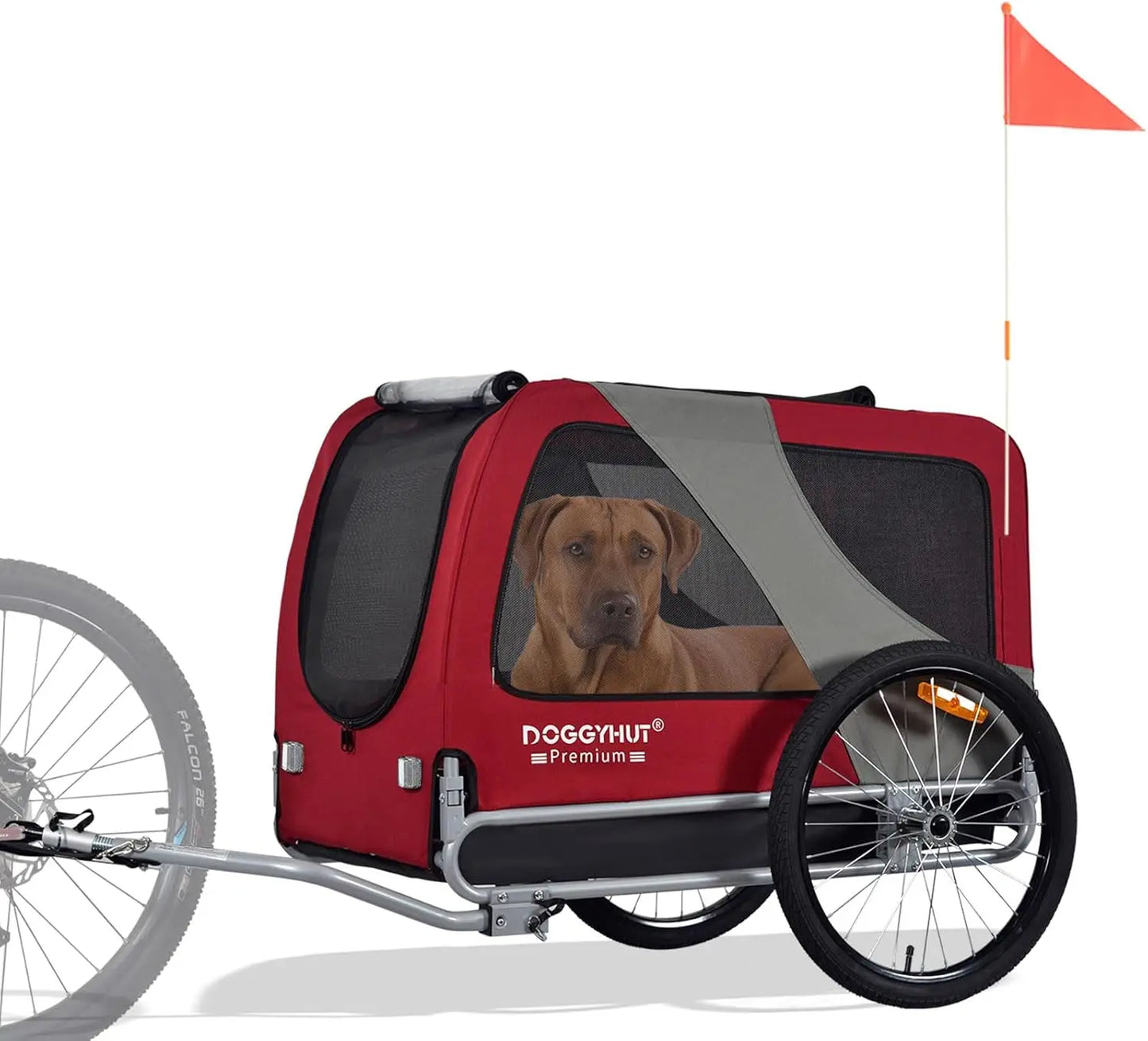 Ljustra Premium XL Pet Bike Trailer for Large Dogs or Multiple Small Dogs