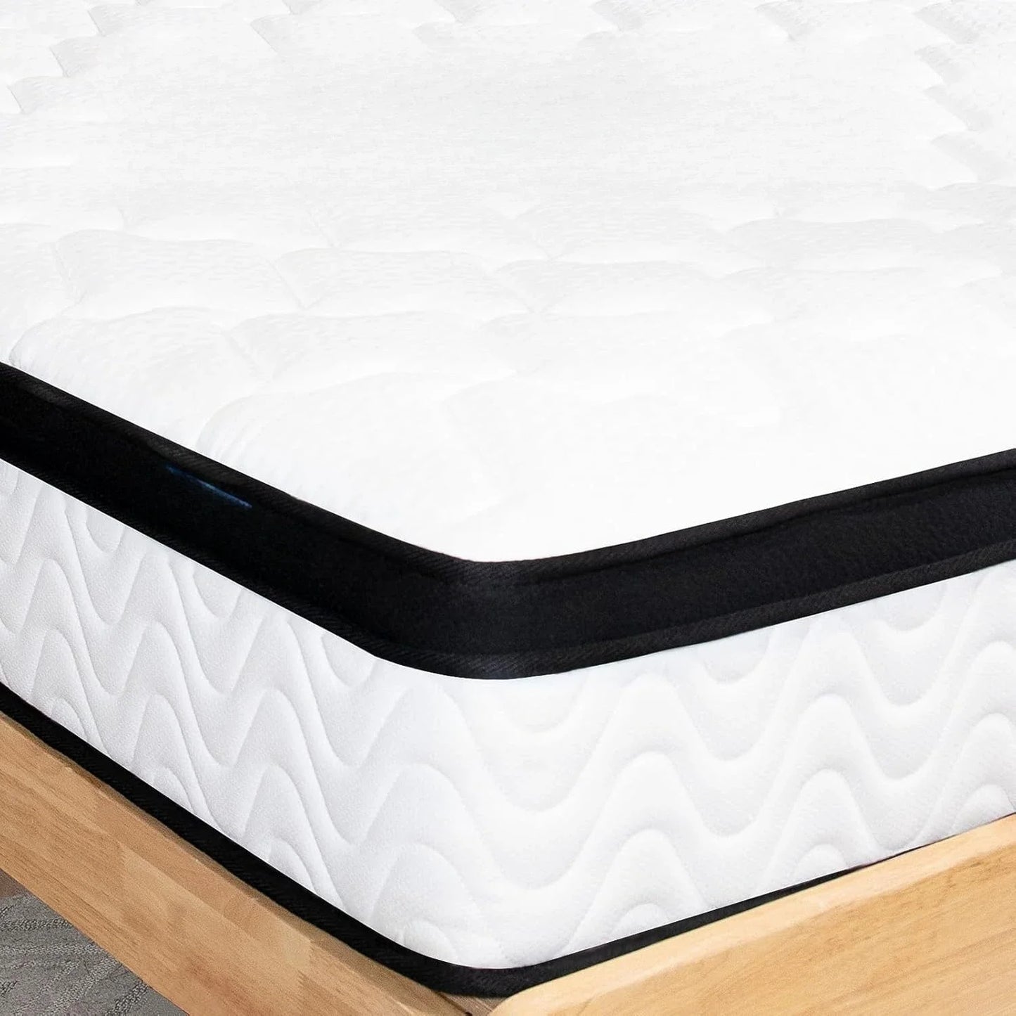 Ljustra Full Size Mattress 10 Inch Hybrid Memory Foam Pocket Springs