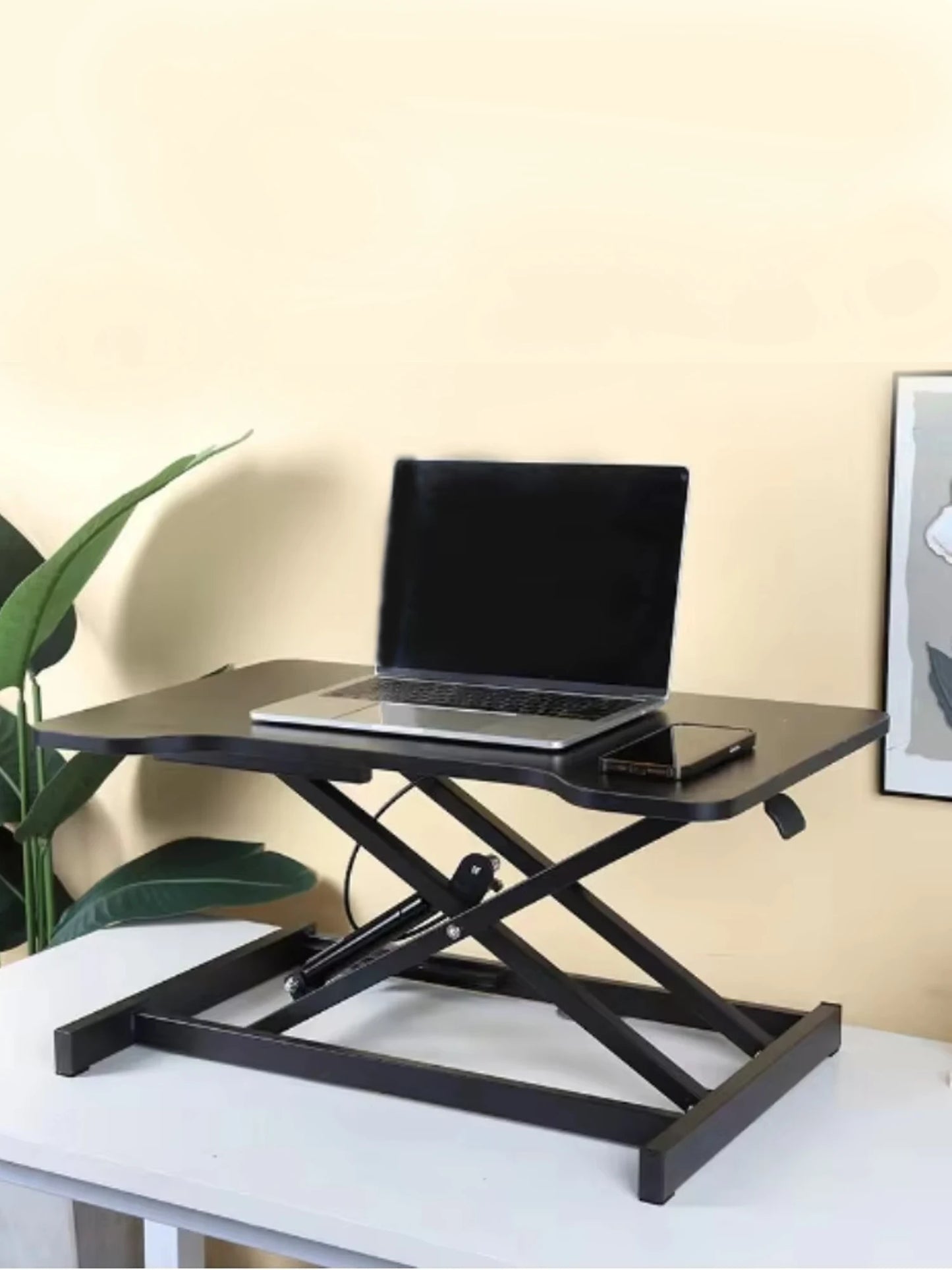 Ultra Slim Adjustable Standing Desk Riser Compact Sit Stand Converter