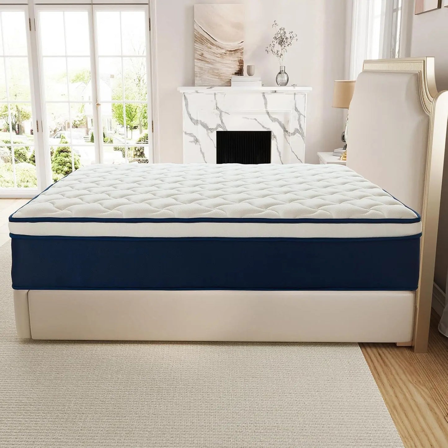 Ljustra Queen Size 12 Inch Gel Memory Foam Mattress Medium Firm Support