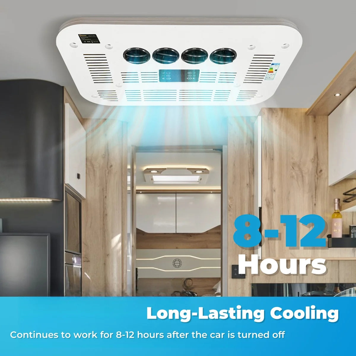 12V 24V Rooftop Air Conditioner for RV Truck Camper Van Caravan