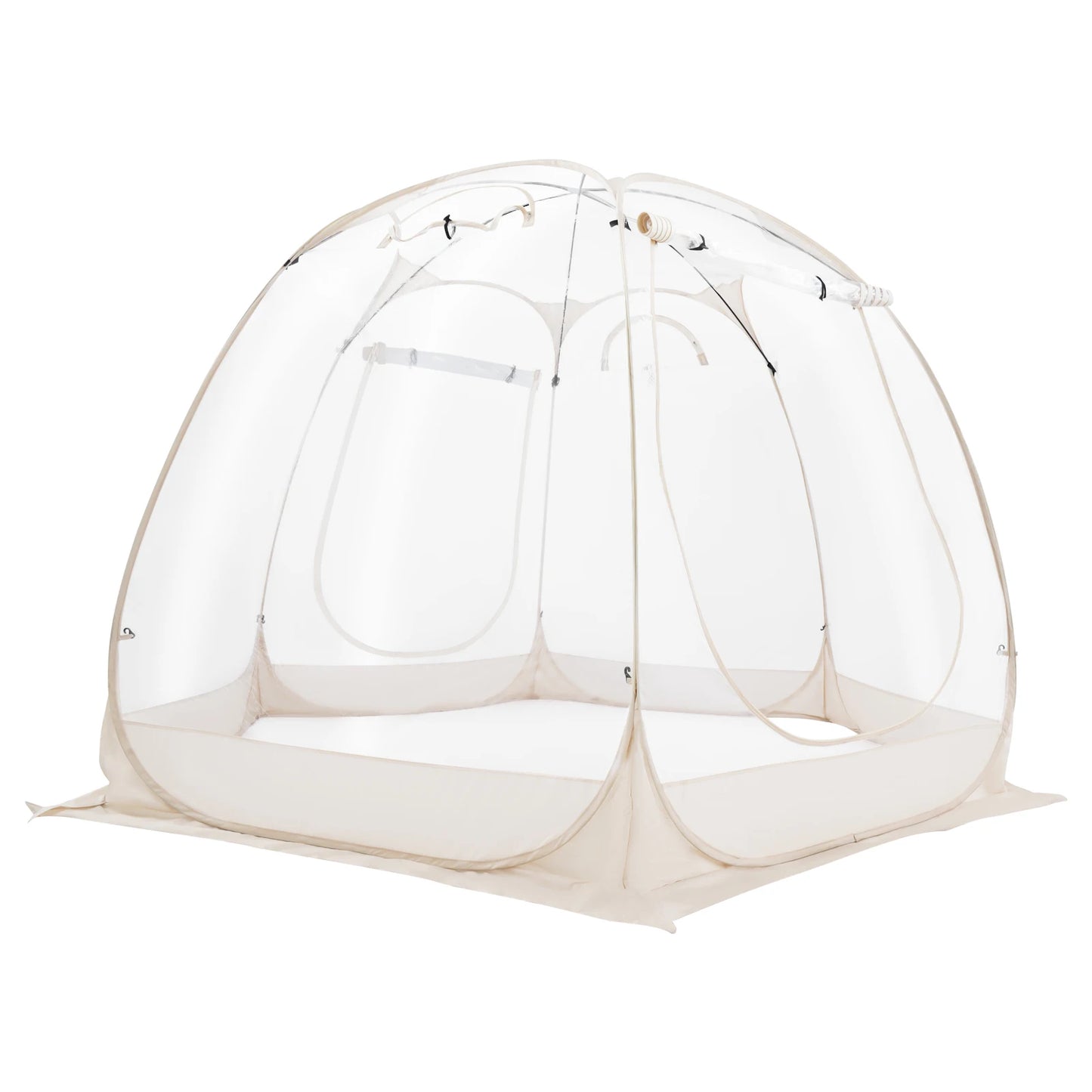 3M PVC Clear Camping Tent Freestanding Garden Tent for Outdoor Use