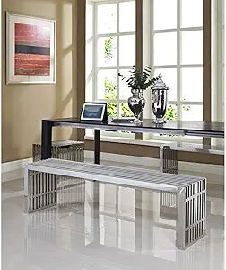 Gridiron Modern Gold Stainless Steel Console Table Accent Furniture