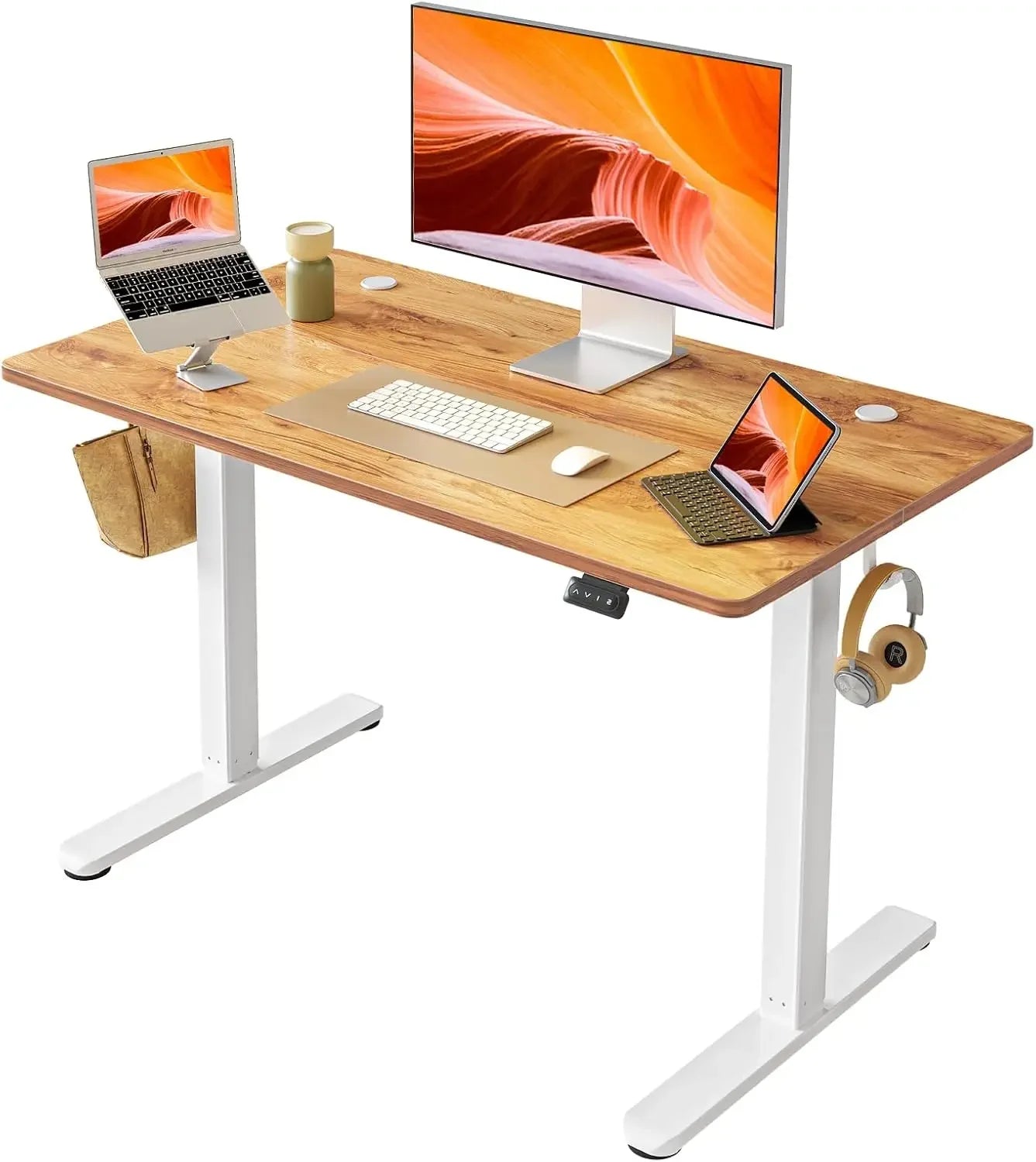 Electric Standing Desk Adjustable Sit-to-Stand Ergonomic Workstation