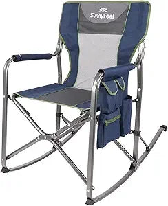 Heavy Duty Portable Folding Camping Chair with Side Table and Pocket