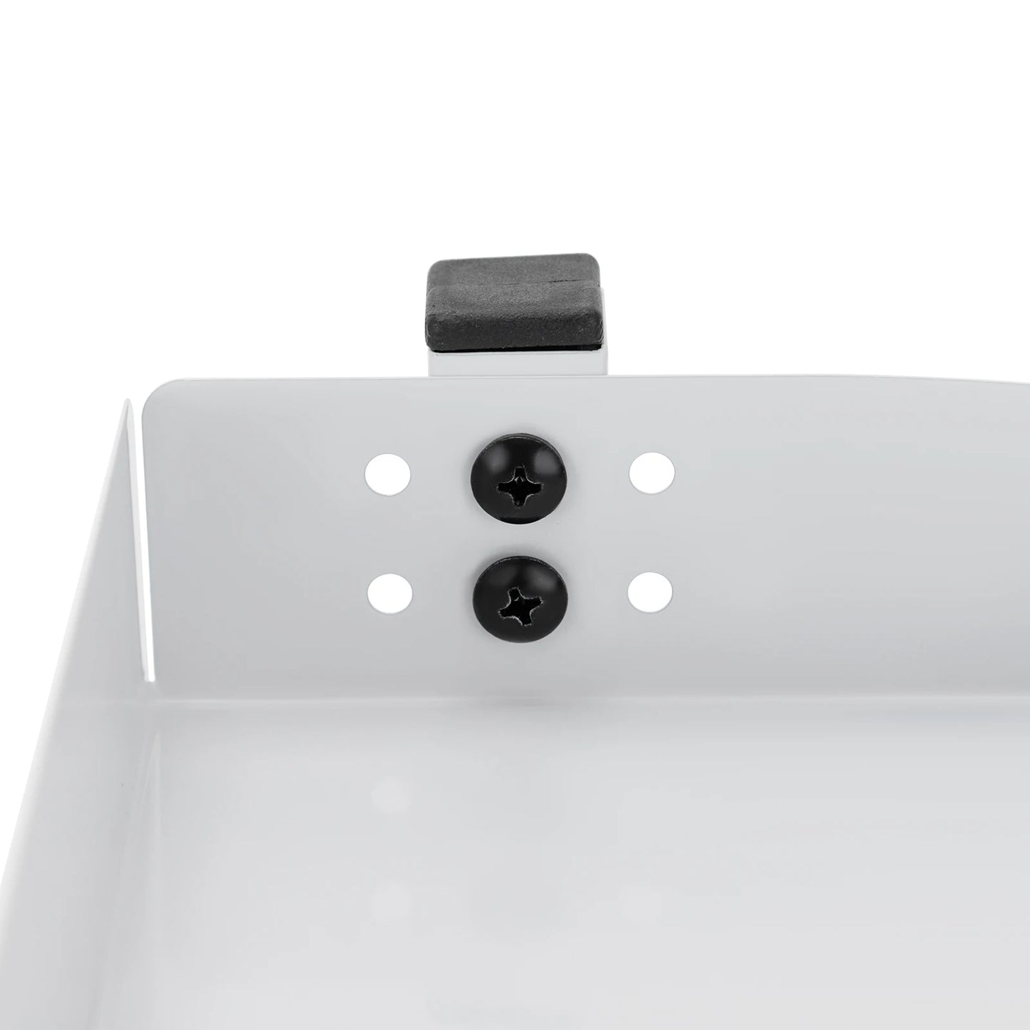 Clamp-on Desk Shelf 2-Tier Metal Organizer Above Under Table Storage