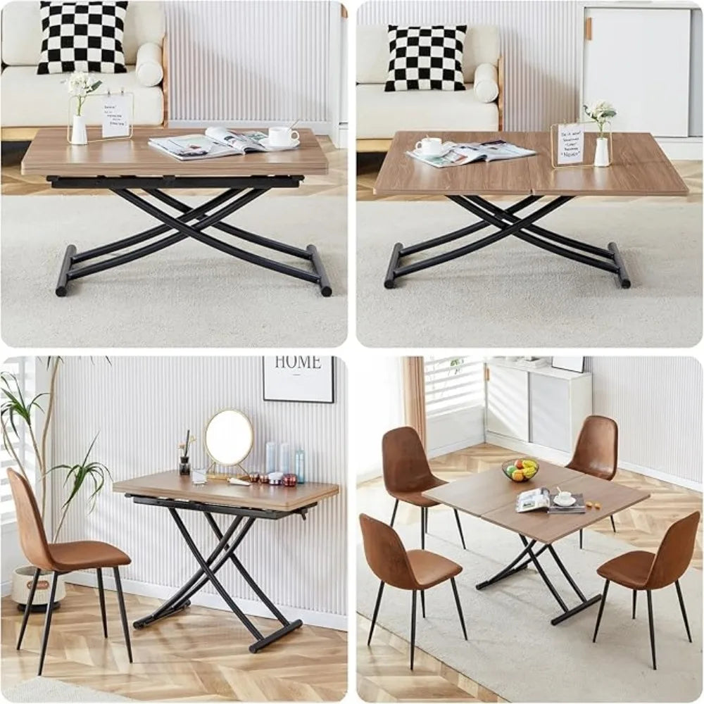 Multifunction Lift-Top Table Coffee Dining Space Saving Modern Design