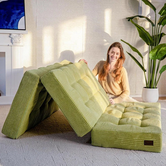 Ljustra Tri-Fold Mattress 6 Inch Folding Foam Bed Guest Floor Mattress