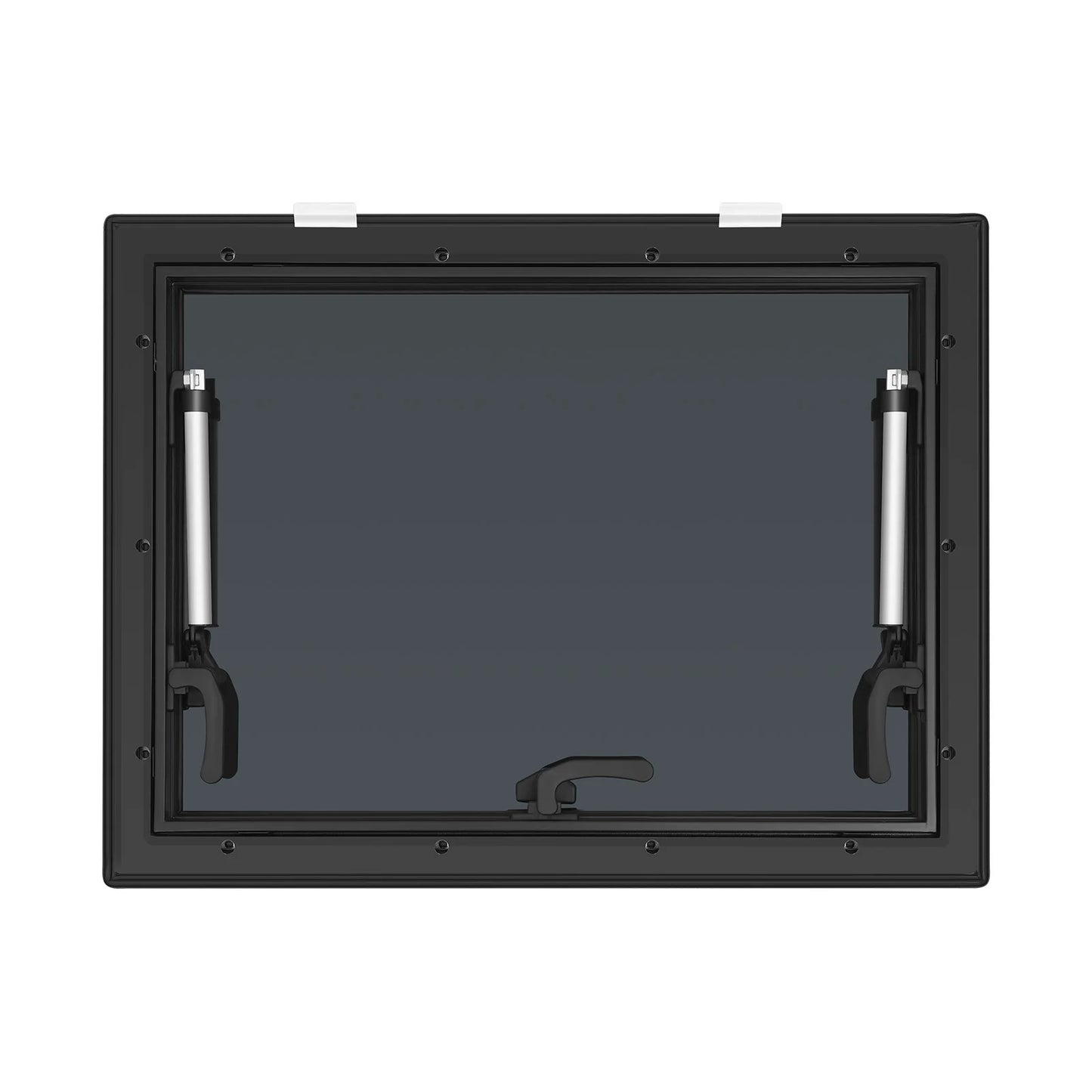 RV Push-out Window Aluminum Alloy Tempered Glass 65 Degree Lockable Handle