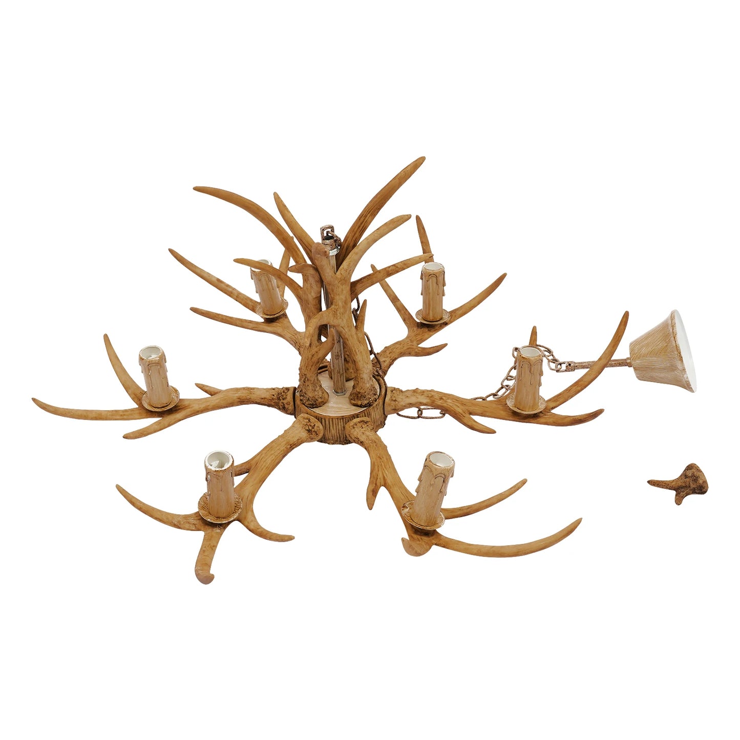 Retro Antler Chandelier Pendant Lamp for Restaurant Dining Space